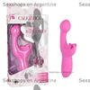 Vibrador estimulador punto g con masejador de clitoris y carga USB